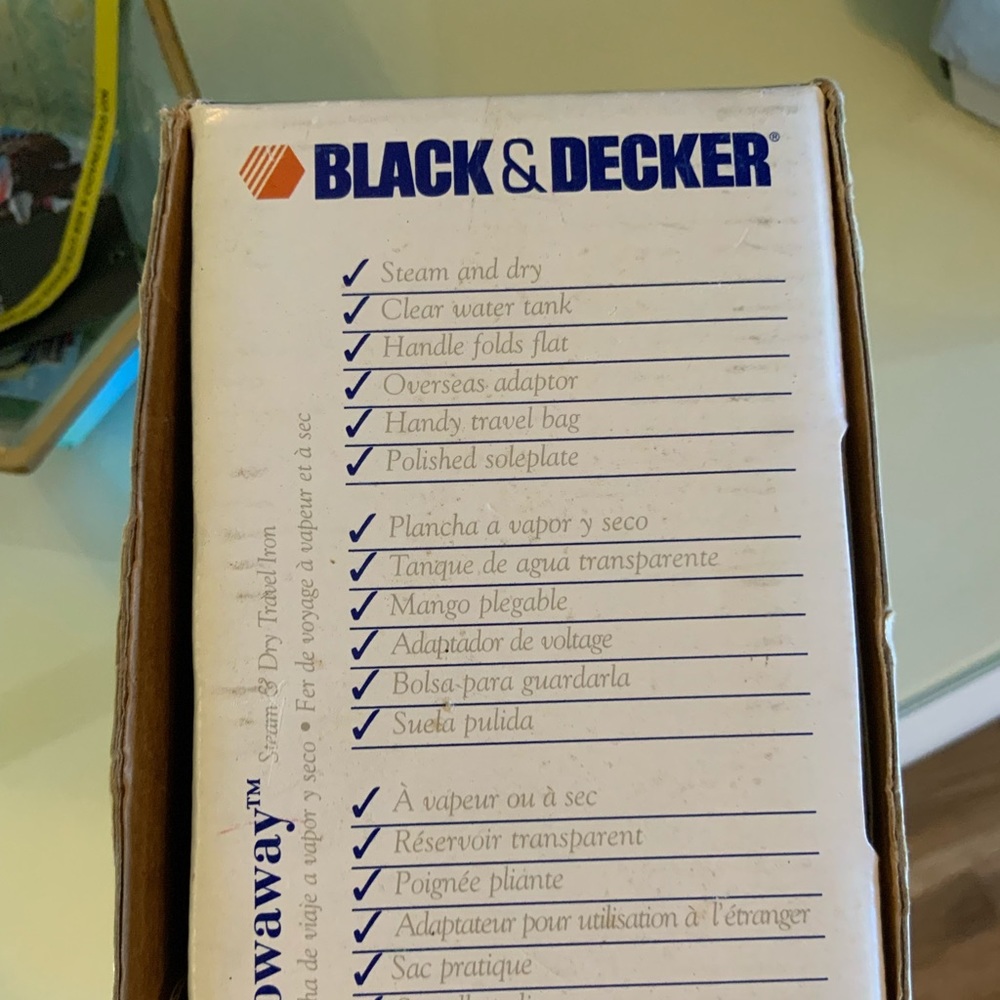 Black and decker travel iron - Picture 8 of 11